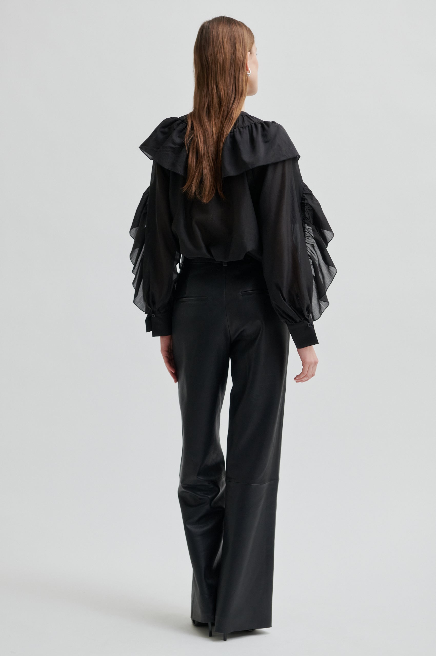 Aluna Bonded læderbukser - sort